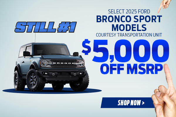 Select 2025 Ford Bronco Sport Models