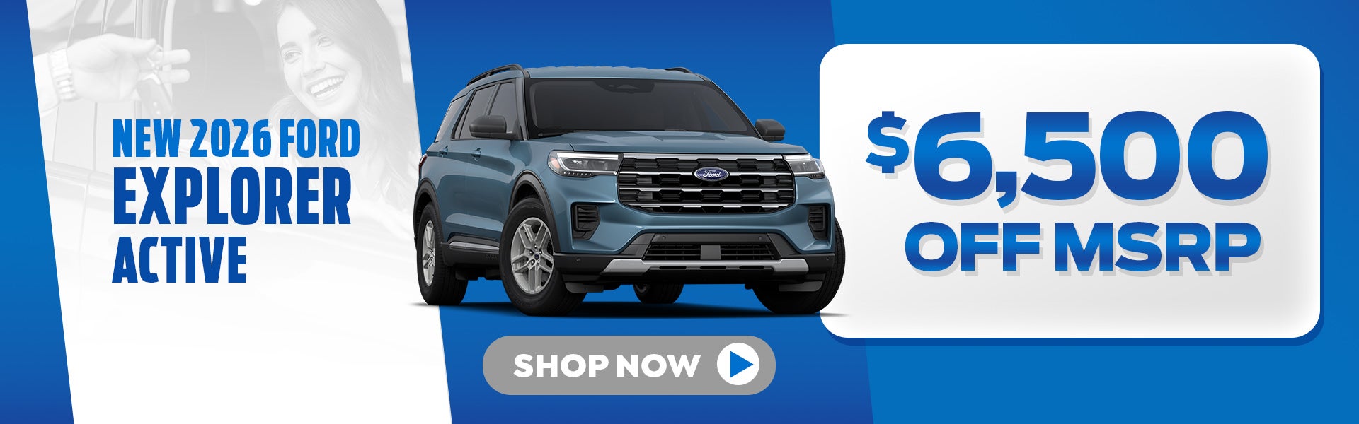 New 2026 Ford Explorer Active offer in Lake Charles, LA