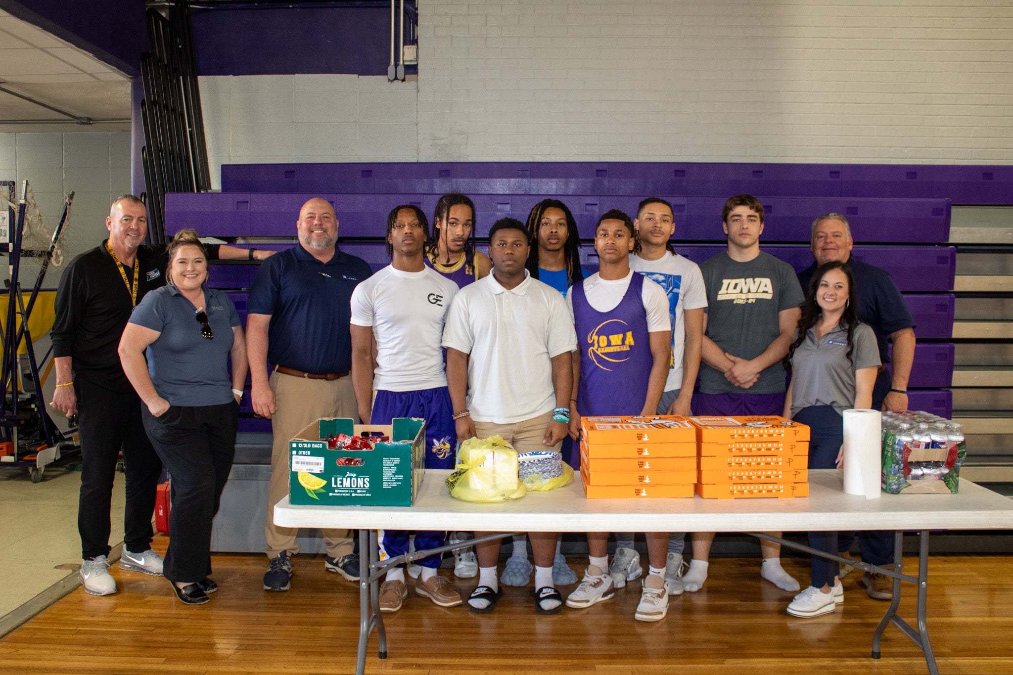 Iowa High Basketball Team Near Port Arthur